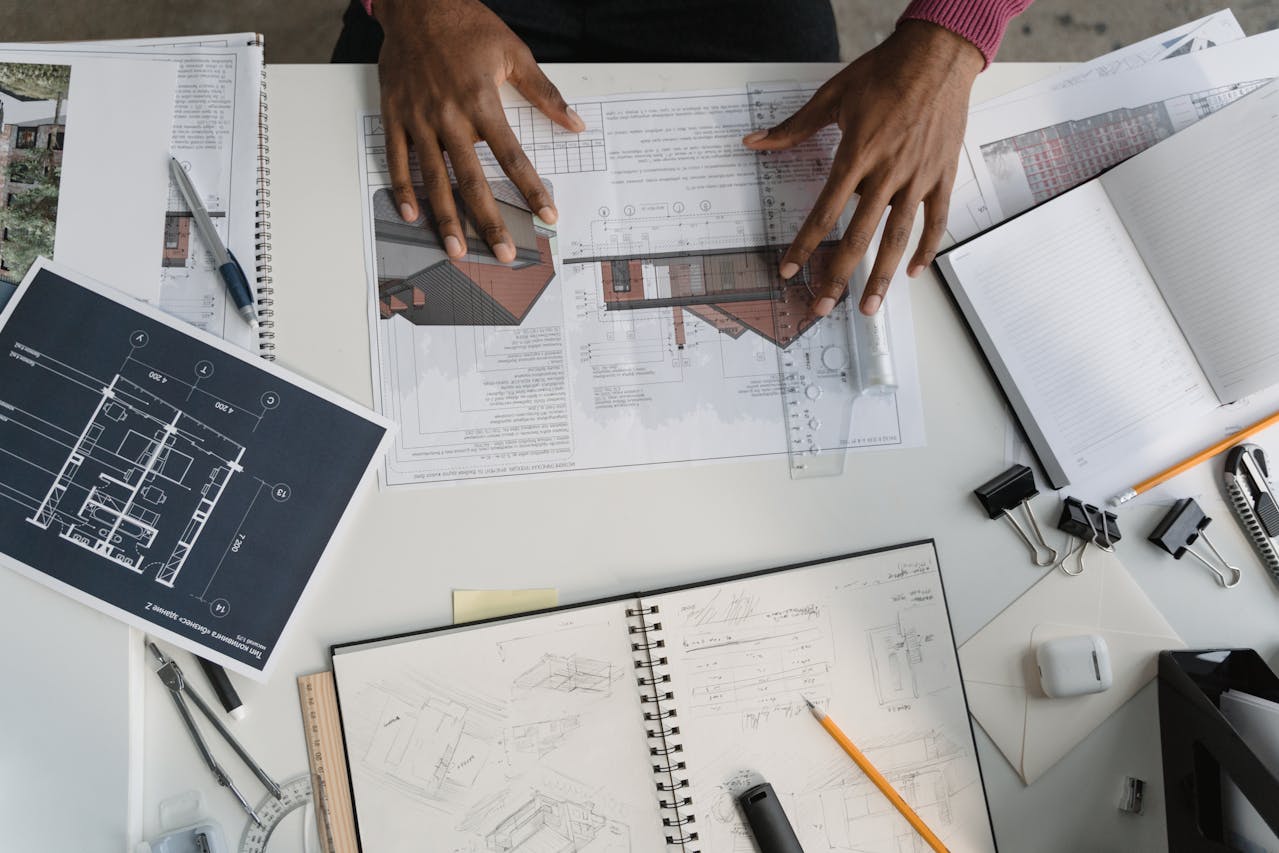 Een blik op de wereld van architect tekeningen
